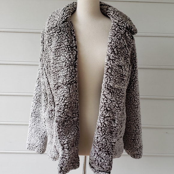 Nordstrom Thread & Supply Fleece Sherpa Peacoat - Picture 7 of 10